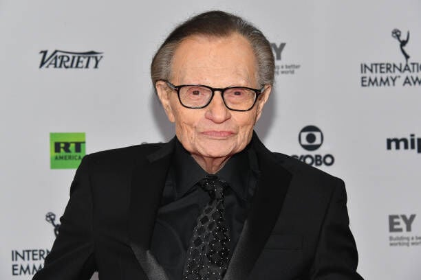 NEW YORK, NY - NOVEMBER 20:  Larry King attends the 45th International Emmy Awards at New York Hilton on November 20, 2017 in New York City.  (Photo by Dia Dipasupil/Getty Images)
