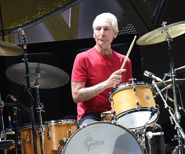 RALEIGH, NC - JULY 01:  Charlie Watts of The Rolling Stones performs at Carter Finley Stadium on July 1, 2015 in Raleigh, North Carolina.  (Photo by Chris McKay/Getty Images)
