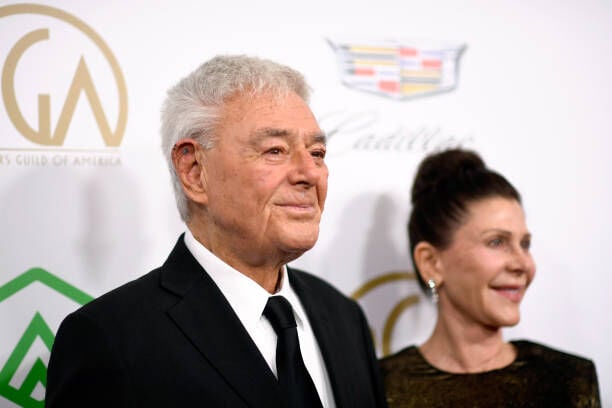BEVERLY HILLS, CA - JANUARY 19:  Richard Donner and Lauren Shuler Donner attend the 30th annual Producers Guild Awards at The Beverly Hilton Hotel on January 19, 2019 in Beverly Hills, California.  (Photo by Frazer Harrison/Getty Images)
